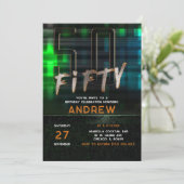 Invitation Idées de fête du 50e anniversaire pour les garçons (Debout devant)