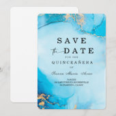 Invitation Idées de Save the Date pour Quinceanera (Devant / Derrière)