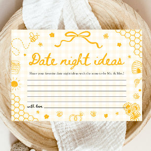Invitation Idées de soirée en amoureux pour abeille à miel Je