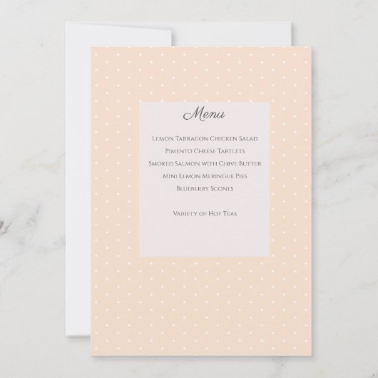 Invitation Idées de Tea Party (Dos)