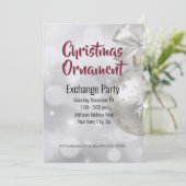 Invitation Idées d'échange d'ornements de Noël (Debout devant)