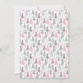 Invitation Idées roses et grises de Whimiscal de croquis de (Dos)