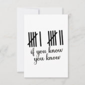 Invitation If You Know You Know Six Seven 6 7 Math  (Devant)