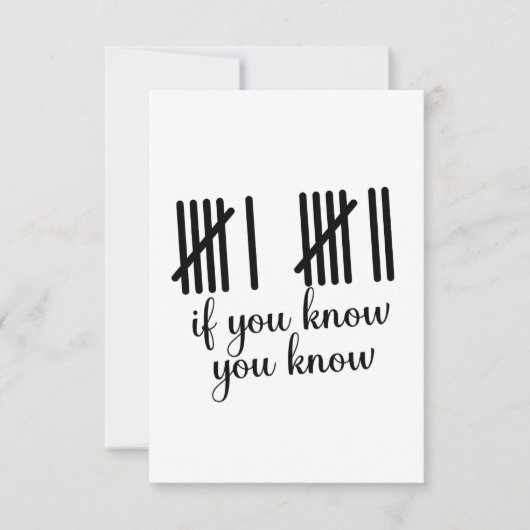 Invitation If You Know You Know Six Seven 6 7 Math (Devant)