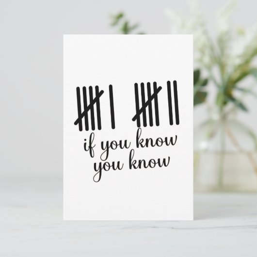 Invitation If You Know You Know Six Seven 6 7 Math  (Debout devant)