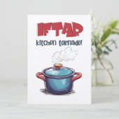 Invitation Iftar Cuisine Ramadan Tornade - Mélangeant Magie & (Debout devant)