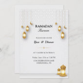 Invitation Iftar | Invitation à l'iftar du Ramadan (Devant / Derrière)