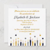 Invitation II de partie de l'obtention du diplôme (Dos)