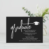 Invitation Ikat Modern Graduation Party (Debout devant)