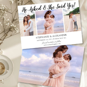 Invitation Il A Demandé À Elle De Dire Oui Photo Engagée Fair