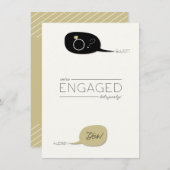 Invitation Il a demandé et elle a dit oui ! Partie de (Devant / Derrière)