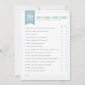 Invitation Il A Dit, Elle A Dit Partie Game (Entièrement pers (Devant)