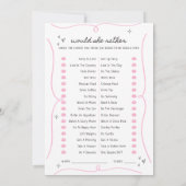 Invitation Il a dit qu'elle a dit & Est-ce qu'elle préfère jo (Dos)