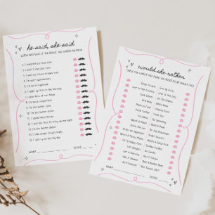 Invitation Il a dit qu'elle a dit & Est-ce qu'elle préfère jo