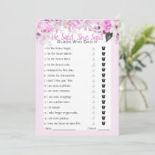 Invitation Il A Dit Qu'Elle A Dit Fête des mariées Game (Debout devant)