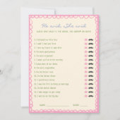 Invitation Il a dit qu'elle a dit Fête des mariées Game Card (Devant)