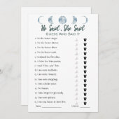 Invitation Il A Dit Qu'Elle A Dit Fête des mariées Game Invit (Devant / Derrière)