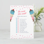 Invitation Il A Dit Qu'Elle Devine Qui Meilleur Jeu De Fête d (Debout devant)