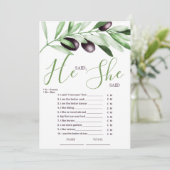 Invitation Il a dit qu'elle dit Fête des mariées des Branches (Debout devant)