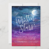 Invitation Il a été écrit dans le mariage d'art de la lune ét (Devant)