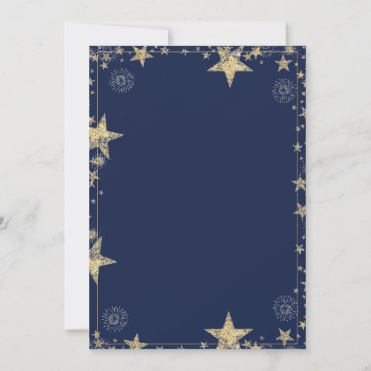 Invitation Il a été écrit dans les étoiles adoption douche (Dos)