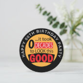 Invitation Il a fallu 100 ans pour regarder ce bon - 00ème In (Debout devant)