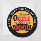 Invitation Il a fallu 100 ans pour regarder ce bon - 00ème In (Devant)