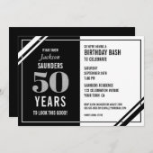 Invitation Il a fallu 50 ans pour regarder ce bon (Devant / Derrière)