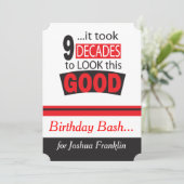 Invitation Il a fallu 9 décennies pour regarder ce bon| 90ème (Debout devant)