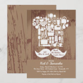 Invitation Il aime cuisiner la Fête des mariées des couples (Devant / Derrière)