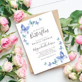 Invitation Il Donne Sa Fête des mariées Aux Papillons