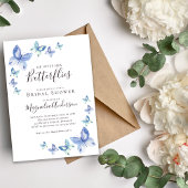 Invitation Il Donne Sa Fête des mariées Aux Papillons