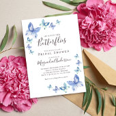 Invitation Il Donne Sa Fête des mariées Aux Papillons