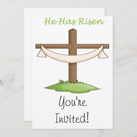 Invitation Il est devenu Cross (Devant / Derrière)