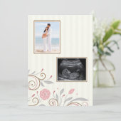 Invitation Il est d'usage d'invitation de baby shower de (Debout devant)