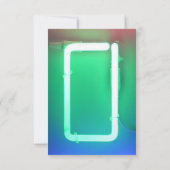 Invitation IL est ÉLECTRIQUE !  Carte- de réponse de Mitzvah (Dos)