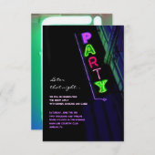 Invitation IL est ÉLECTRIQUE !  Carte- de réponse de sweet (Devant / Derrière)