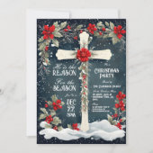 Invitation Il est la raison de la croix de saison Noël (Devant)