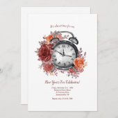 Invitation Il est presque temps de la veille du Nouvel An (Devant / Derrière)