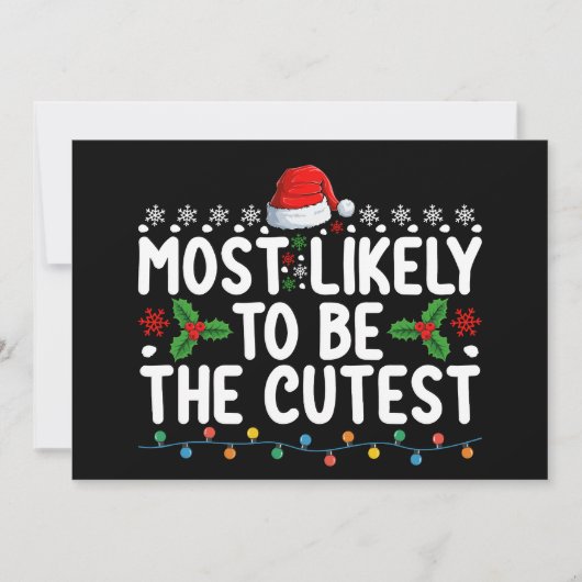 Invitation Il Est Probable Que Ce Soit La Famille La Plus Cut (Devant)