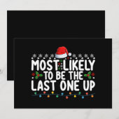 Invitation Il Est Probable Que Ce Soit Le Dernier De Noël (Devant / Derrière)