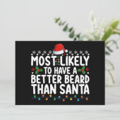 Invitation Il Est Probable Que La Barbe Soit Meilleure Que Pè (Debout devant)