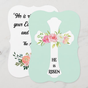 Invitation Il est ressuscité ! Espérer que votre Pâques est h