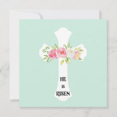 Invitation Il est ressuscité ! Espérer que votre Pâques est h (Devant)