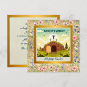 Invitation Il est ressuscité et célébration du dimanche de la (Devant / Derrière)