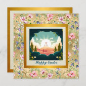 Invitation Il est ressuscité et célébration du dimanche de la (Devant / Derrière)