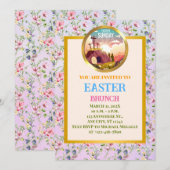 Invitation Il est ressuscité et célébration du dimanche de la (Devant / Derrière)