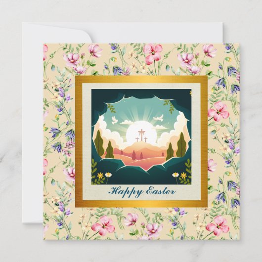 Invitation Il est ressuscité et célébration du dimanche de la (Devant)