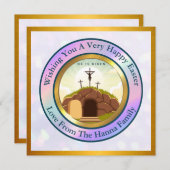 Invitation Il est ressuscité et célébration du dimanche de la (Devant / Derrière)