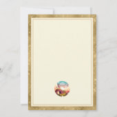 Invitation Il est ressuscité et fête de la résurrection diman (Dos)